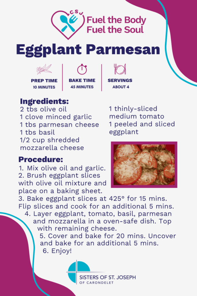 Recipe for eggplant parmesan
