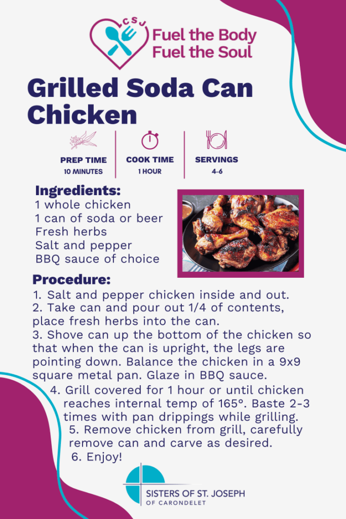 Recipe for Nancy Marsh's Soda Can Chicken