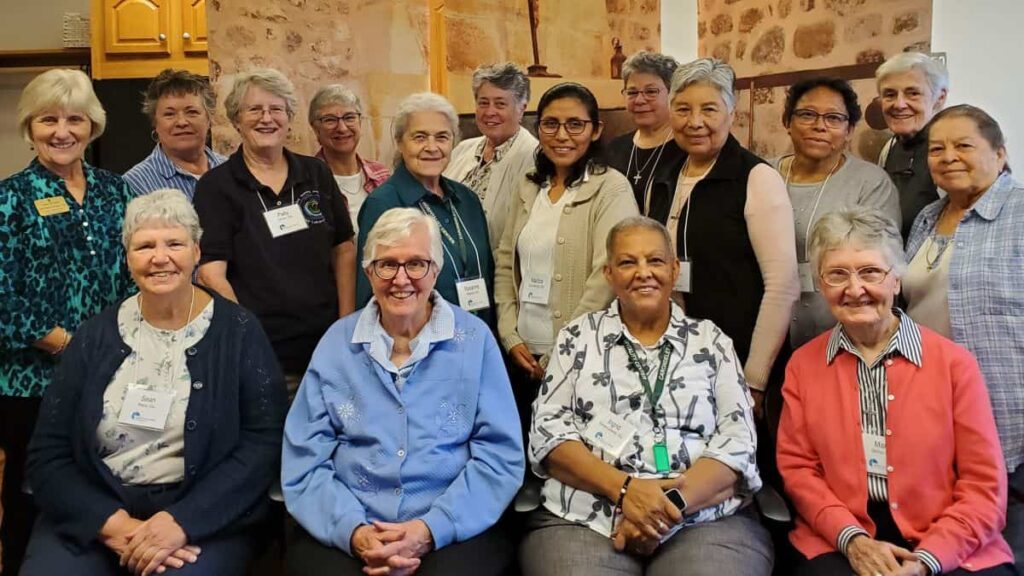 Group photo of the leadership teams for the Congregation, Albany Province, Los Angeles Province and Peru Vice Province in Albany in September 2023