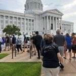 Public Prayer and Witness to Stand with Migrants outside the Missouri Capitol on August 15