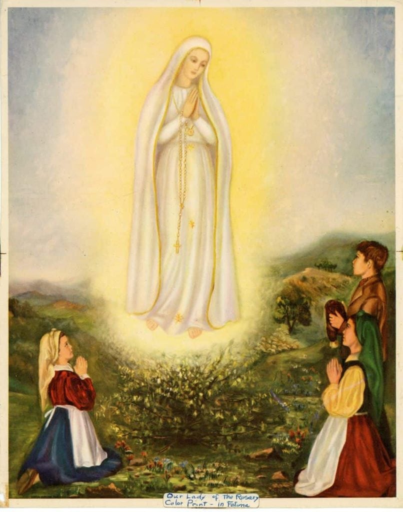 Sister Evelyn Marie Reznick's painting, "Our Lady of Fatima"
