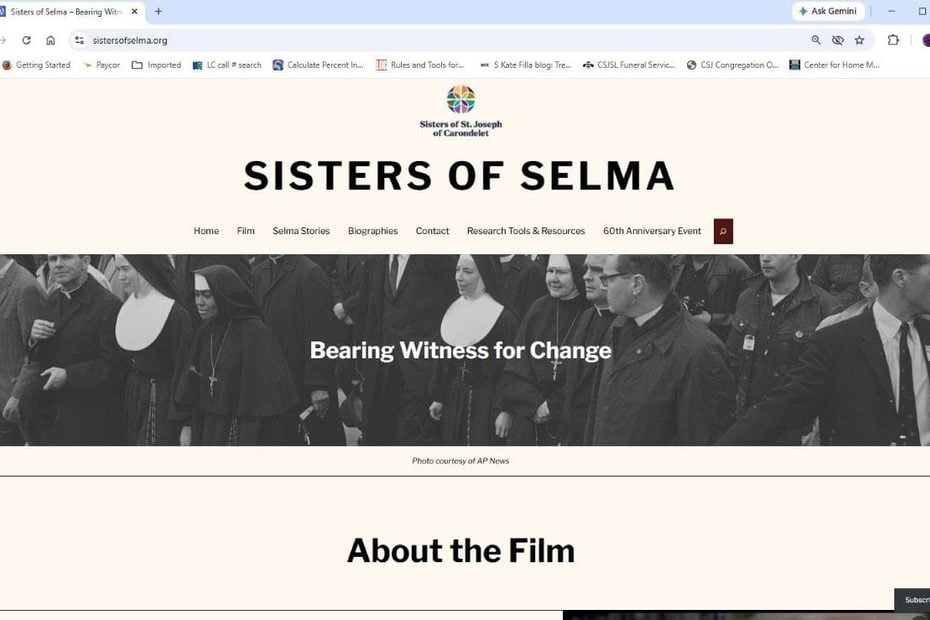 Sisters of Selma website